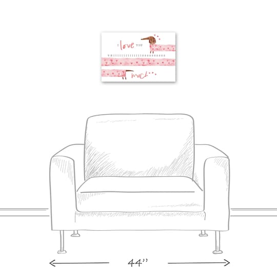 Love You This Much Canvas Wall Art